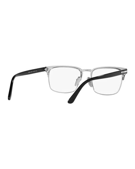 Buy PRADA Men Half-Rim Rectangular Frame - 0PR 58ZV | Black Color 