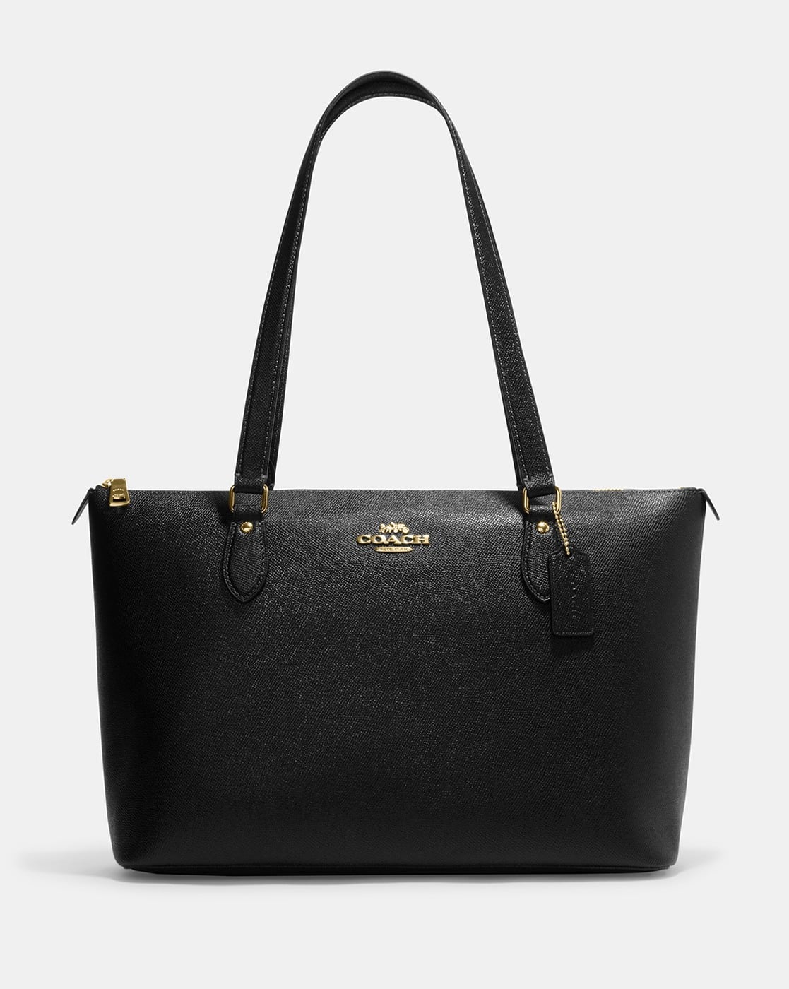 Buy Coach Gallery Leather Tote Bag | Black Color Women | AJIO LUXE