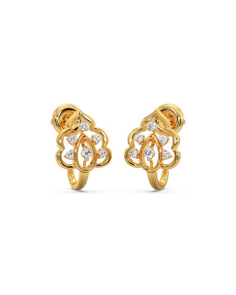 Shop Latest Designs of Diamond Studs Online | Kalyan