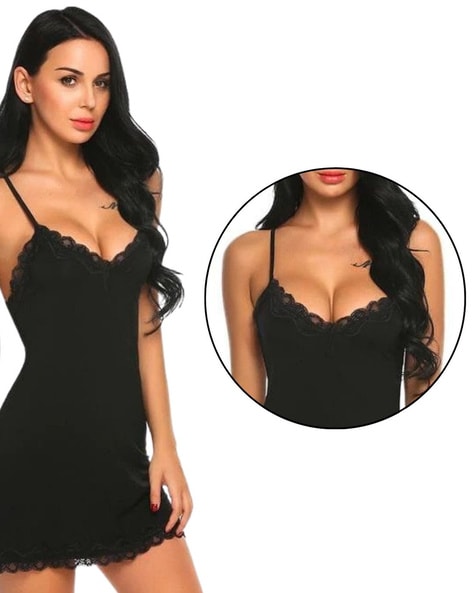 Buy Black Lingerie Sets for Women by Velvi Figure Online