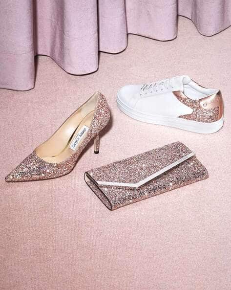 クラッチバッグ Jimmy Choo Coarse Glitter Fabric Clutch Champagne Coarse Glitter Fabric Clutch Bag| ELLIPSE| Pre