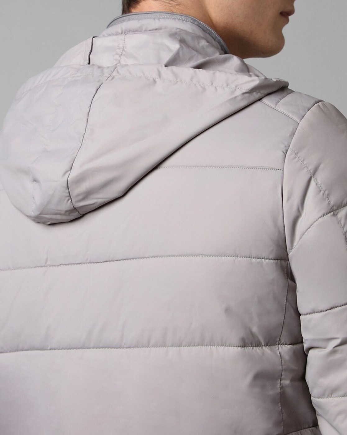 Buy COVERSTORY Natural Solid Polyester Round Neck Women's Puffer Jacket |  Shoppers Stop