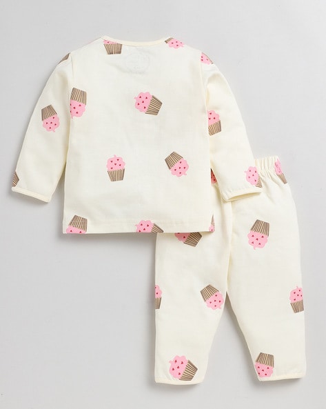 Baby girl discount button up pyjamas