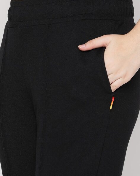 Flared Track Pants with Elasticated Waist