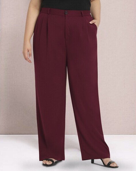 Buy Blue Trousers & Pants for Women by Outryt Online