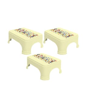 Mickey Print Square Stool-image-11