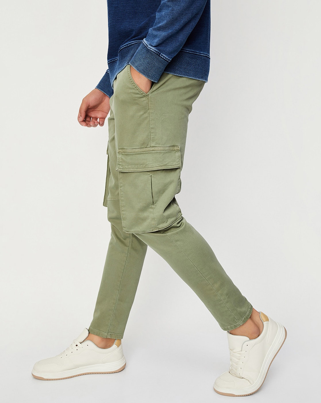 Buy Olive Trousers & Pants for Men by MAX Online