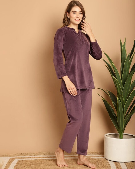 Mandarin collar silk pajamas new arrivals