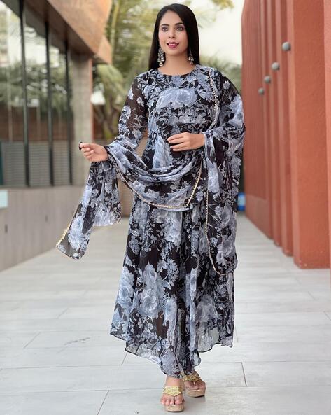 Buy Black Kurtis Tunics for Women by Anveri Textiles Online