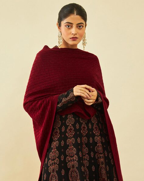 Women Embellished Shawl Price in India