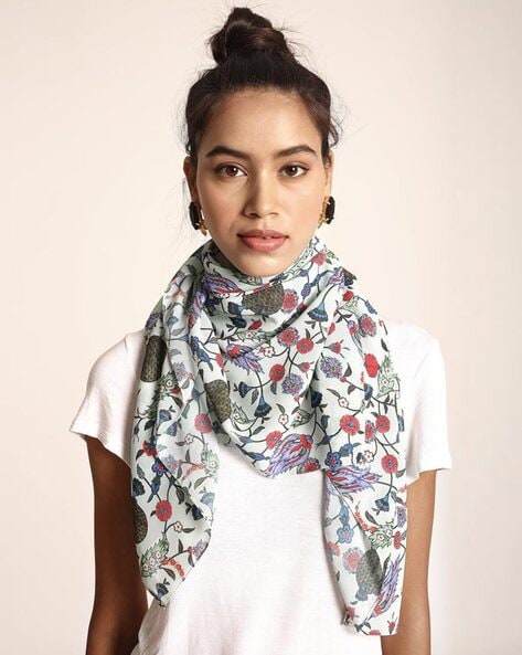 Turkish Print Crepe Scarf Price in India