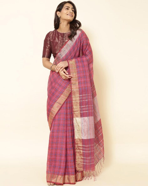 Buy Fabindia Striped Kanjivaram Pure Silk Mustard Sarees Online @ Best  Price In India | Flipkart.com