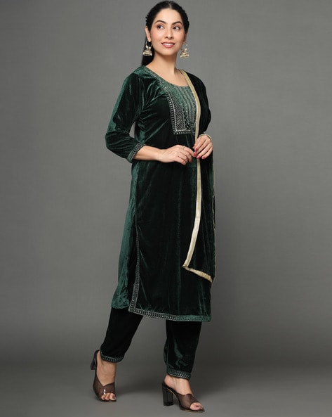 Velvet Kurta - Buy Trendy Velvet Kurta Online in India