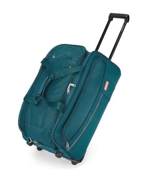Blue Polyester Aristocrat Trolley Duffel Bag | Cabin Luggage Trolley Bag |  Guwahati Online Bazaar