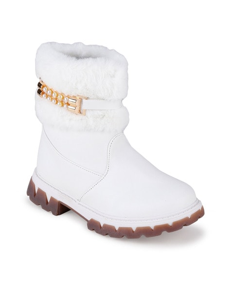 Buy PERFECT FOR EVERYDAY WHITE BOOTS for Women Online in India