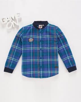 ed-a-mamma Boys Checked Regular Fit Shirt-picture-14