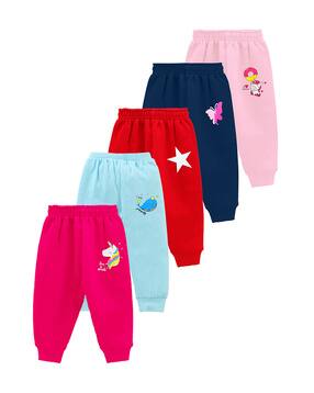 Pack of 5 Printed Pyjamas with Elasticated Waistband
