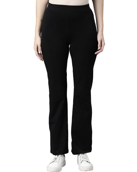 Buy Black Trousers & Pants for Women by Go Colors Online