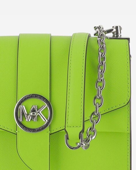 Marilyn Small Metallic Saffiano Leather Crossbody Bag