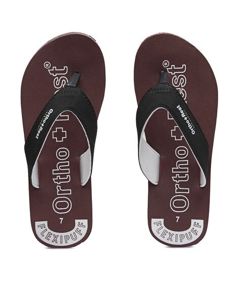 Buy Maroon Flip Flop Slippers for Men by ORTHO REST Online