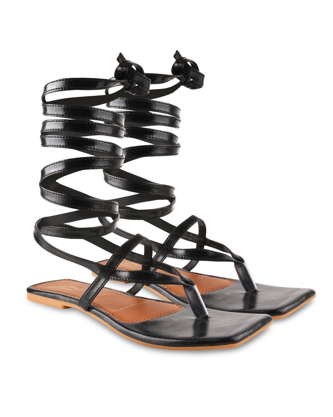 Buy Cenglings Summer Women Casual Flats Lace Up Knee High Gladiator Sandals  Roma Shoes Zipper Strappy Roma Sandals Brown at Amazon.in