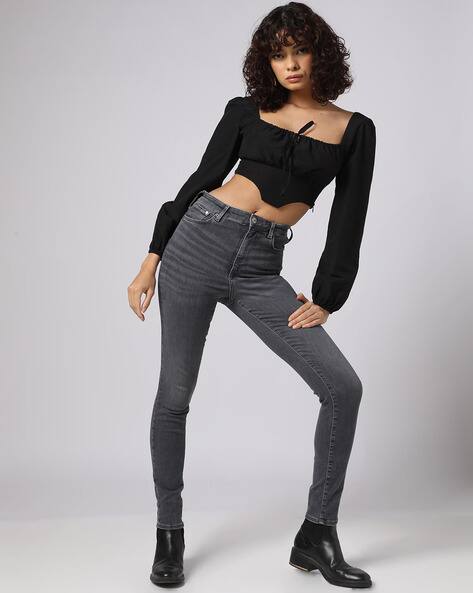 SAM Women Lightly Washed Slim Fit Jeans