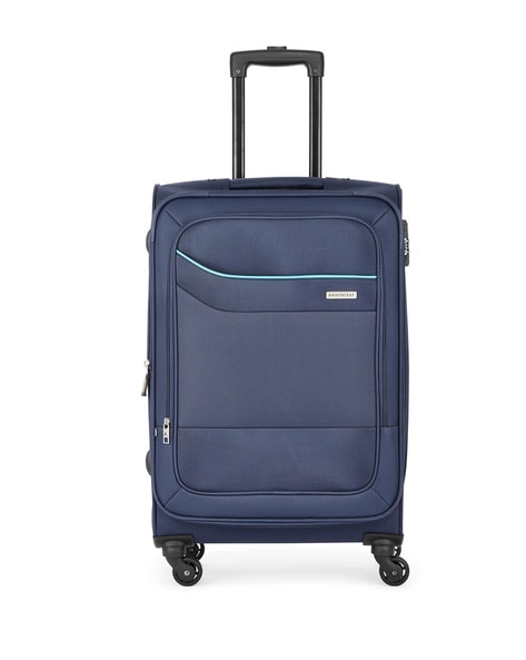 Buy Aristocrat Mark 4 Wheel Blue Trolley Bag Online