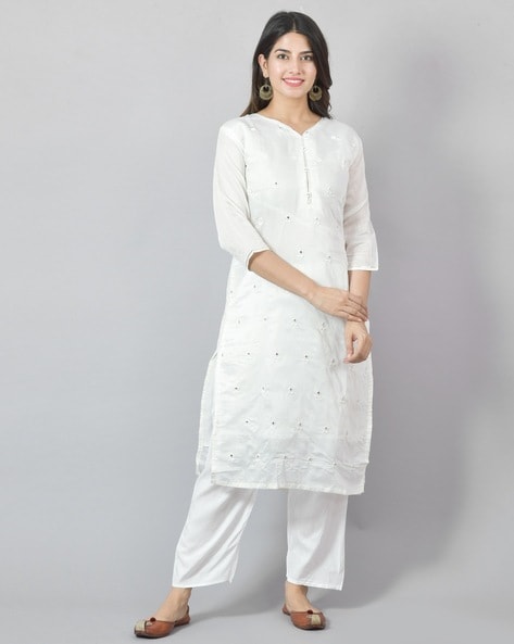 Buy White Kurta Suit Sets for Women by Rozy Styles Online Ajio