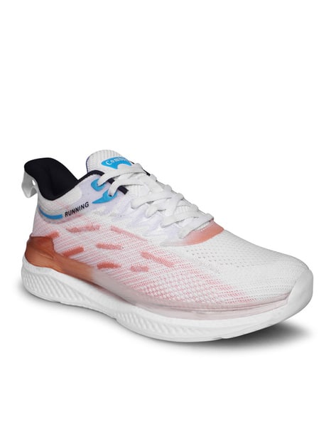 Men Textured Lace-Up Running Shoes