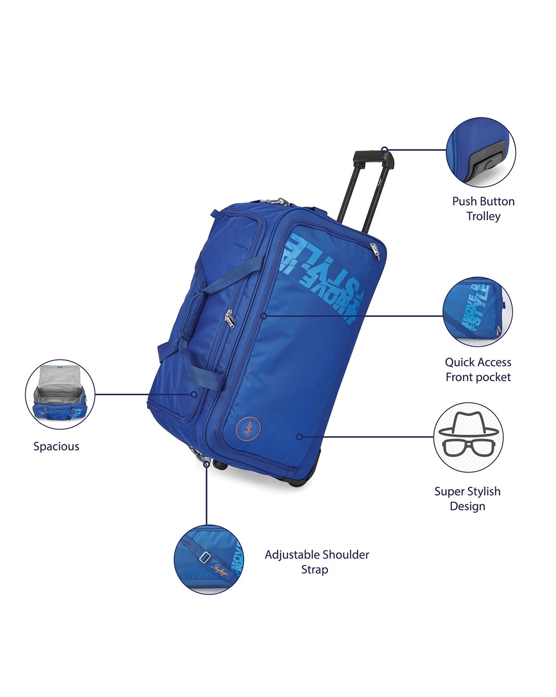 Hard Trolley Bag - Get Upto 50% Off on Hard Suitcase Online | Wildcraft