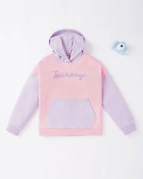 ed-a-mamma Girls Colourblock Hoodie with Applique-picture-49