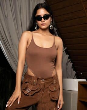 color capital Sleeveless Slim-Fit Bodysuit-picture-43