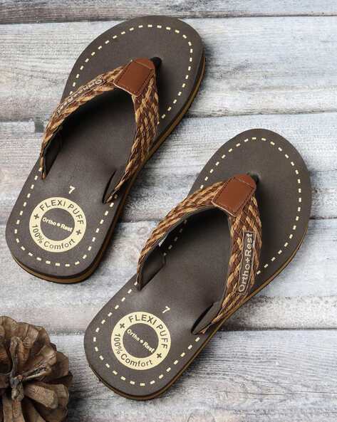 Buy Brown Flip Flop Slippers for Men by ORTHO REST Online Ajio