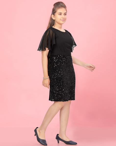 Girls embellished outlet dress