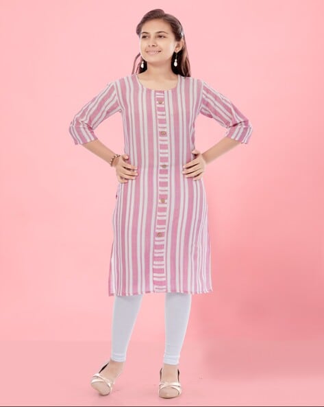 Buy Embroidered Floral Flared Kurta With Leggings With Dupatta/ Long Dress/  Cotton/ Asymetric/ Bohemian/ India/ Thread Work Online in India - Etsy