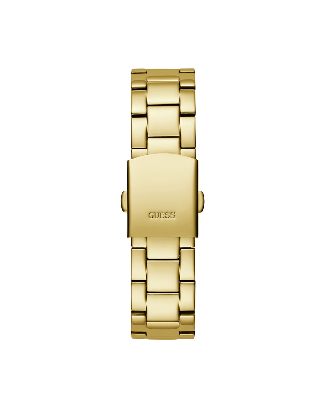 Amazon.com: GUESS Gold-Tone + Black Multifunction Steel Bracelet Watch :  Clothing, Shoes & Jewelry