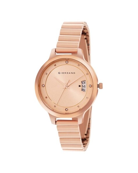 Giordano rose discount gold women's watch