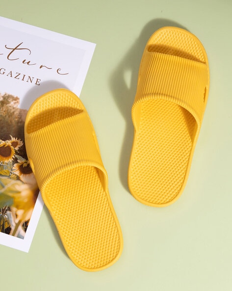 Yellow 2025 slippers womens