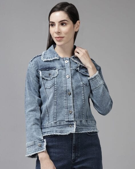 Designer Denim Jackets for Women | Shop Online | FARFETCH