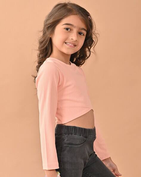 Buy Lavender Tops & Tunics for Girls by Lilpicks Online | Ajio.com