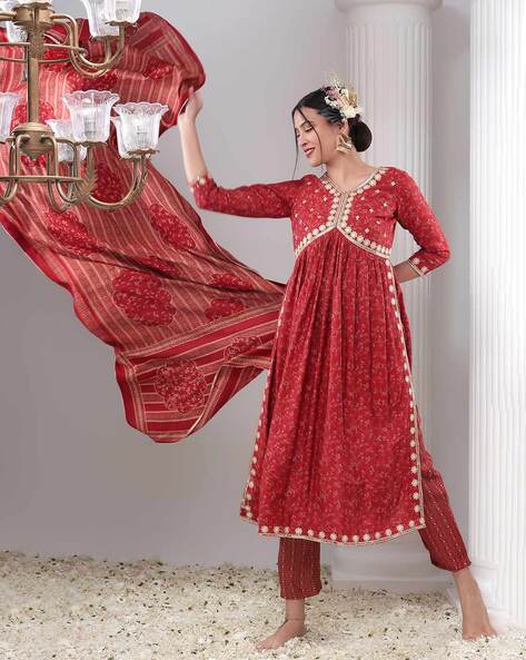 Indian Women Suit readymade Salwar Kameez Kurta Palazzo Suit India Women  Kurta Suit Cotton Dress – qucum.com