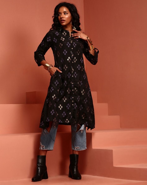 Imara Women Block Print Straight Kurta