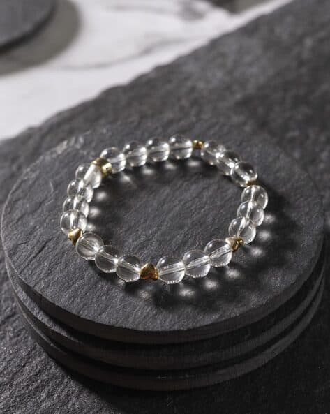 Stretch Bracelet Gold Bead Bracelet Amazon FINREZIO 3-5 Sets