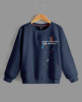 codez Boys Typographic Print Regular Fit Sweatshirt-picture-17