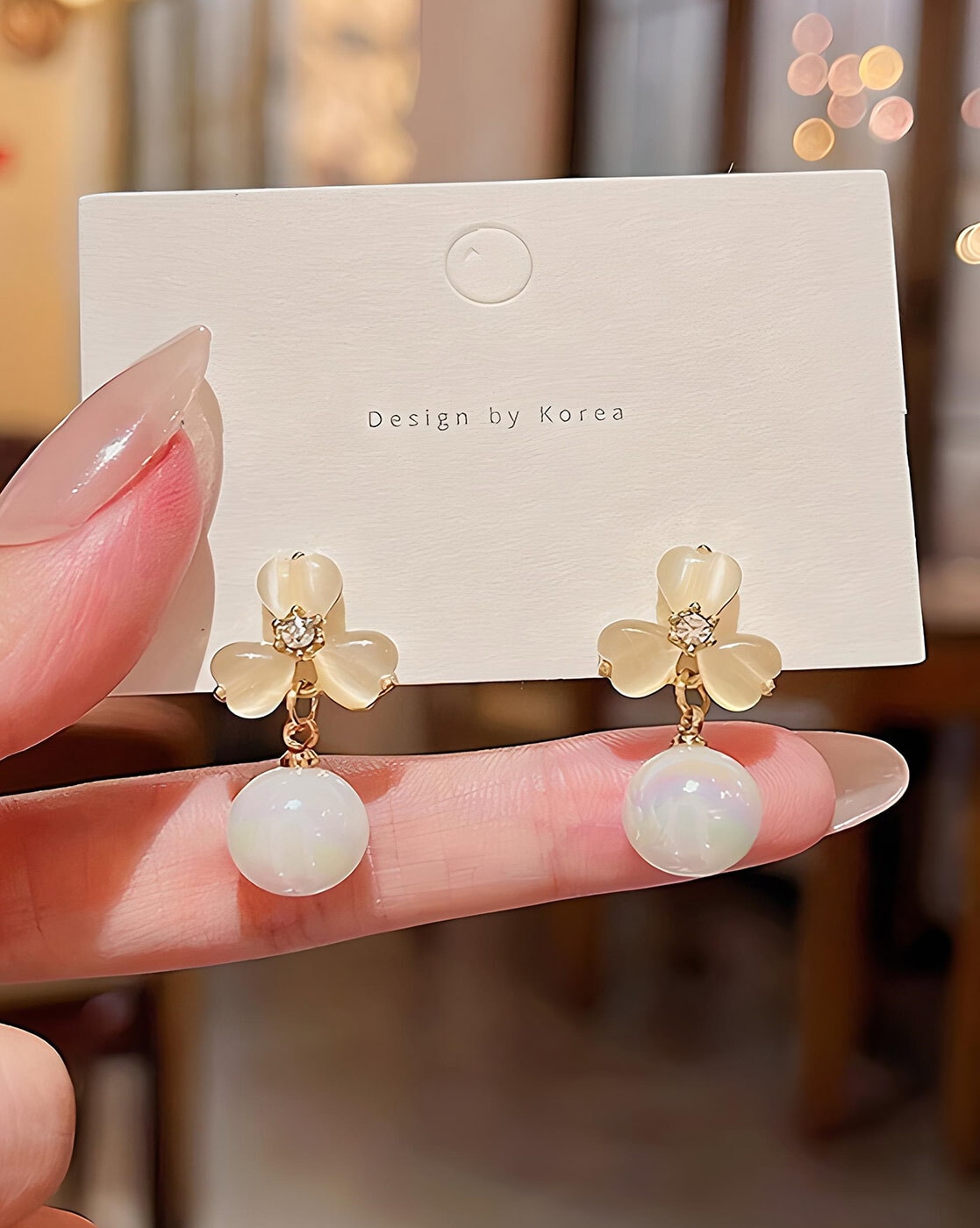 Pearl Single Flower Post Earrings – INK+ALLOY, LLC