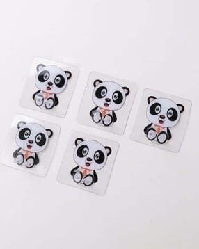 kuber industries Set of 5 Panda Adhesive Hooks-picture-19