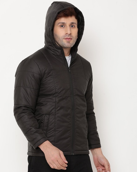 Buy Calvin Klein Jeans Men Blue & Black Quilted Puffer Jacket - Jackets for  Men 18831966 | Myntra