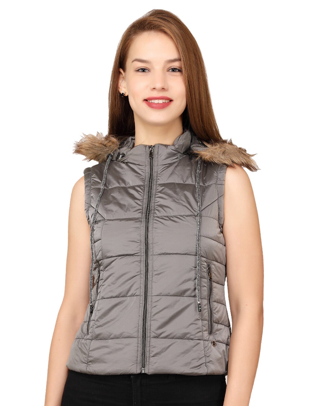 Buy Neelja Women Grey Fleece Solid Jacket (XL) l Womens jackets l jackets  for womens & Girls l Casual jackets l winter jackets Online at Best Prices  in India - JioMart.