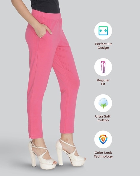 Buy Peach Leggings for Women by LYRA Online