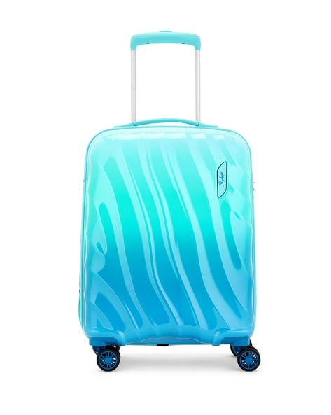 Buy Skybags Crest Medium Size Hard Luggage (69 cm) | Polycarbonate Luggage  Trolley with 8 Wheels and TSA Approved Lock | Dazzling Blue Amber | Unisex  at Amazon.in